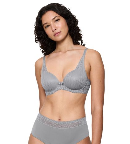 Сутиен Триумф с банел и оформена чашка  Aura Spotlight T WHP  светло сив