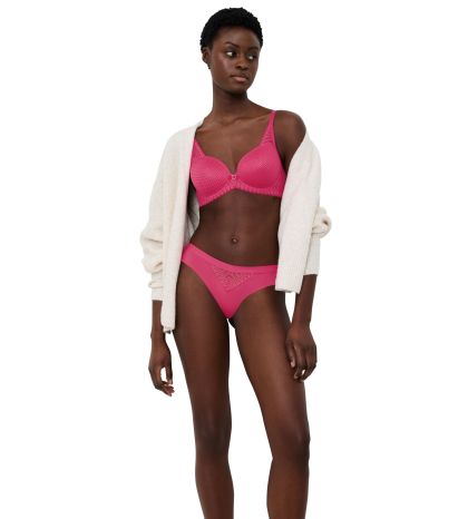 Бикини Триумф тип бразилска прашка Aura Spotlight T Brazillian искрящо розови