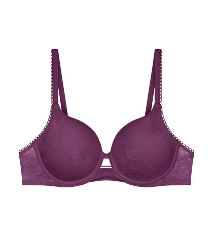Сутиен Триумф с банел и оформена дантелена чашка Wild Rose Sensation WP тъмно лилав