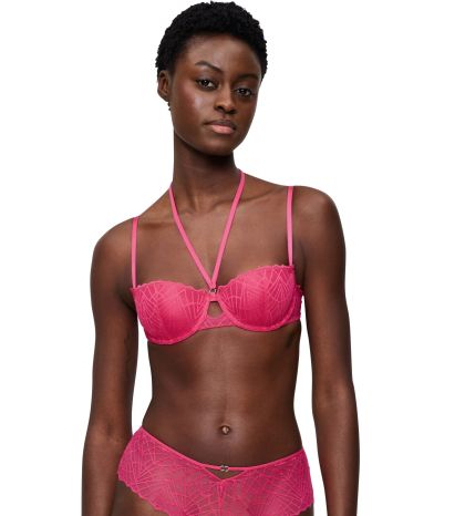 Сутиен Триумф с банел и оформена чашка That Night in Vegas WHP искрящо розов