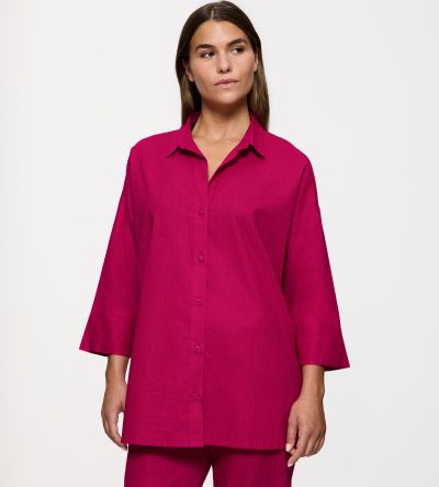Плажна Риза Триумф Summer Wear Boyfriend Shirt  цвят малина