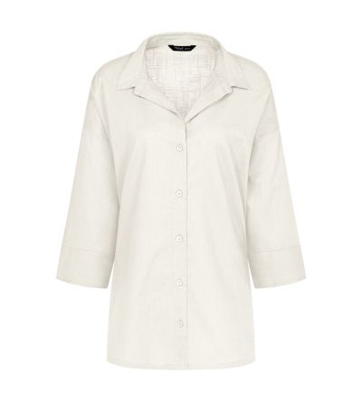 Плажна Риза Триумф Summer Wear Boyfriend Shirt  копринено бяла