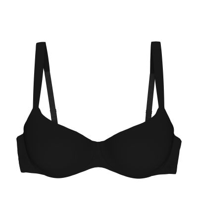 Сутиен Триумф с банел и оформена чашка с Push up ефект Body Make up Illusion Balconette черен