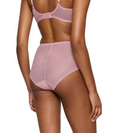 Бикини Триумф класическа кройка с висока талия Signature Sheere Maxi натурално розови