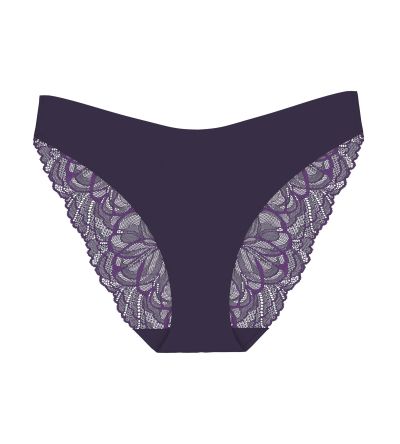 Бикини Триумф класическа кройка Body Make up Illusion Lace Highleg Tai тъмно сини