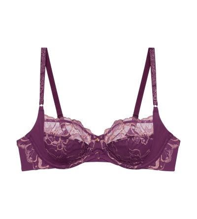 Сутиен Триумф с банел и мека чашка Wild Gardenia Florale W лилав
