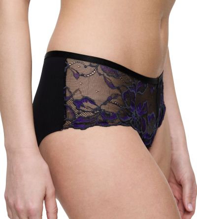 Бикини Триумф сласическа кройка с висока талия Wild Gardenia Florele Maxi черни