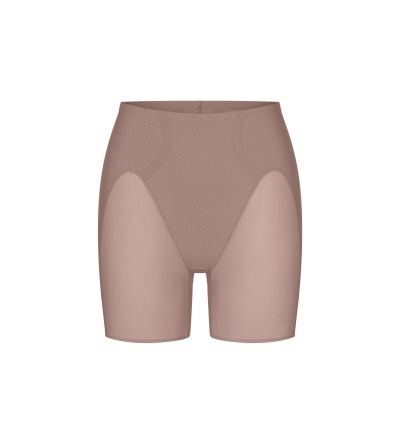 Стягащ колан Триумф с крачоли Body Make Up Curve HW Short цвят шоколадова пяна