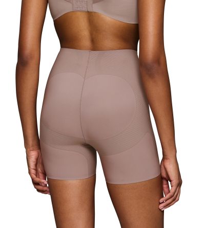 Стягащ колан Триумф с крачоли Body Make Up Curve HW Short цвят шоколадова пяна