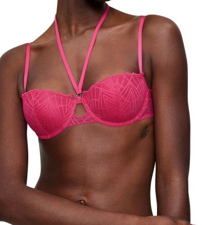 Сутиен Триумф с банел и оформена чашка That Night in Vegas WHP искрящо розов