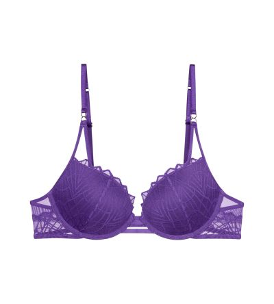 Сутиен Триумф с банел и оформена чашка с Push Up ефект That Night in Vedas WHU лилав