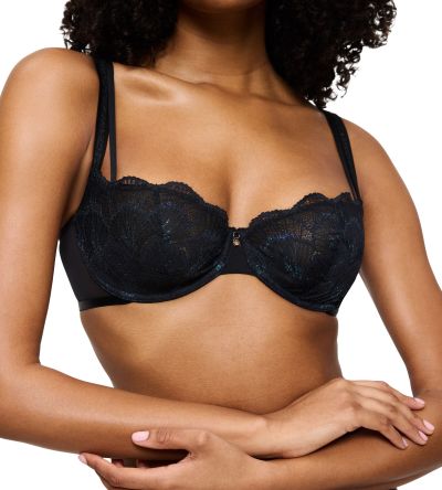 Сутиен Триумф с банел и мека чашка Palina Moonlight Kiss WH черен