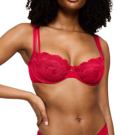 Сутиен Триумф с банел и мека чашка Palina Moonlight Kiss WH червен