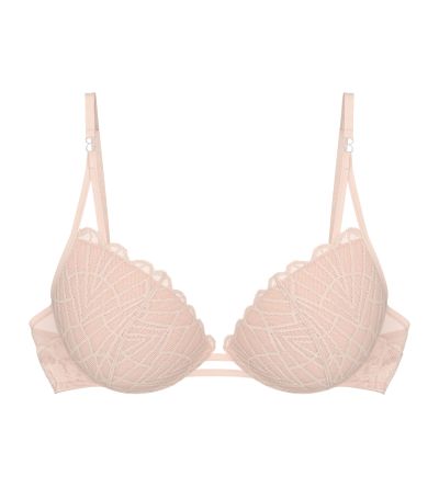 Сутиен триумф с банел и оформена чашка с Push Up ефект That Night in Vegas цвят порцелан