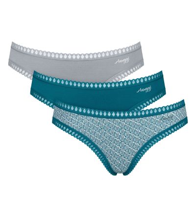 Бикини Слоги класическа кройка  с ниска талия Sloggi Go Grush Mini C3P опаковка от 3 броя