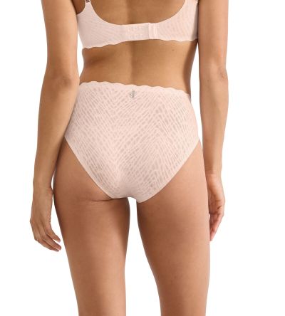 Бикини Слоги класическа кройка с висока извивка около краката Sloggi Zero Feel  Bliss High Leg нежно розови