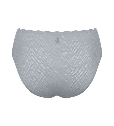 Бикини Слоги класическа кройка с висока извивка около краката Sloggi Zero Feel  Bliss High Leg светло сиви