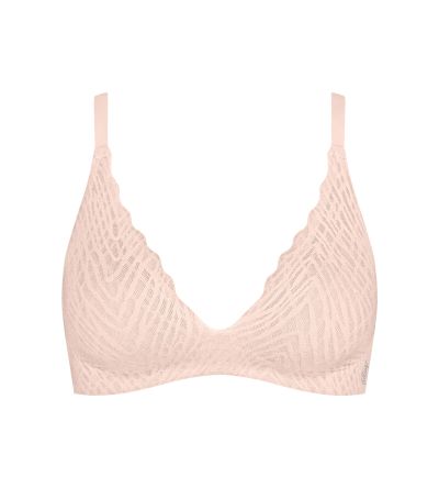 Сутиен Слоги без банел с оформена чашка с повдигащ Push Up ефект Sloggi Zero Feel Bliss The UP P Bra нежно розов