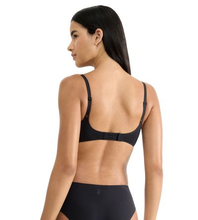 Сутиен Слоги без банел с оформена чашка с Push Up ефект Sloggi Zero Feel Pure The UP Push Bra черен 