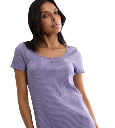 Нощница Триумф с къс ръкав Mix & Mattsh NDK Pointelle