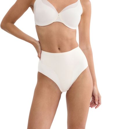 Стягащи бикини класическа кройка Body Make Up Illusion  Curve Maxi цвят екрю