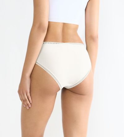 Бикини Слоги класическа кройка Sloggi Go Grush High Leg C3P опаковка от 3 броя копринено бели