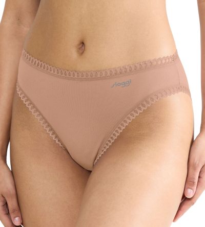 Бикини Слоги класическа кройка Sloggi Go Grush High Leg C3P опаковка от 3 броя бежови