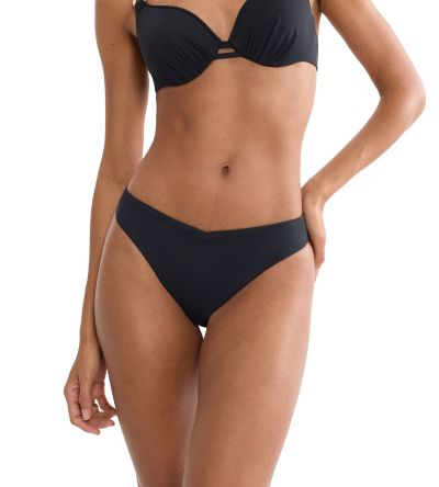 Долна част на бански Триумф тип бразилска прашка Summer Twist Brazilian черна 