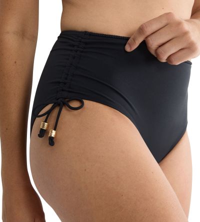 Долна част на бански Триумф класическа кройка с дълбока талия Summer Twist Maxi черна