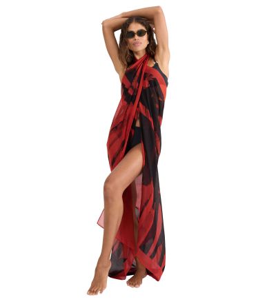 Парео Триумф Beach My Wear Pareo  в зелената в кафяво-оранжевата гама