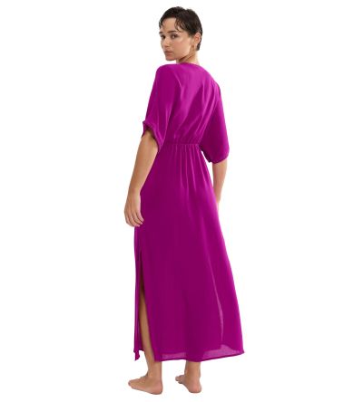 Дълга плажна рокля Триумф Beach My Wear Kaftan Maxi Dress цвят малина