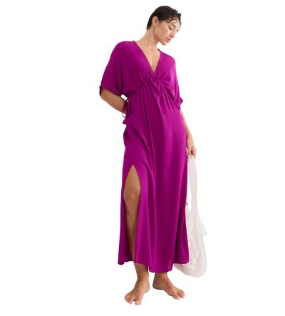 Дълга плажна рокля Триумф Beach My Wear Kaftan Maxi Dress цвят малина