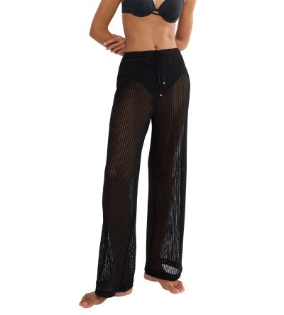 Плетен плажен панталон Триумф Beach My Wear Crochet Trousers черен
