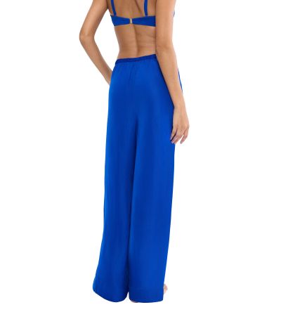 Дълъг панталон Триумф Summer Satin Trousers в наситено син 