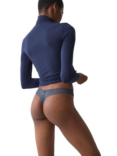 Бикини Триумф тип Прашка Pretty Modal String  виолетово сини